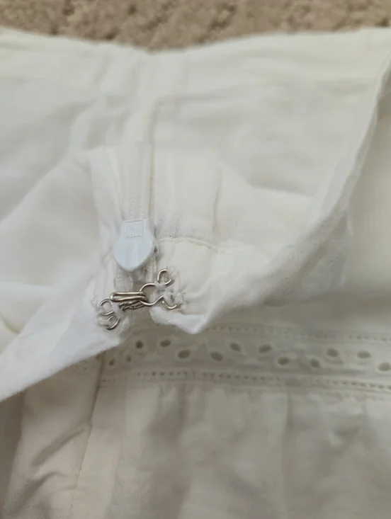 American Eagle Skirt Eyelet Tiered Fairy 0 Feathers Boho Vintage Y2k Scallop Hem - Picture 3 of 13